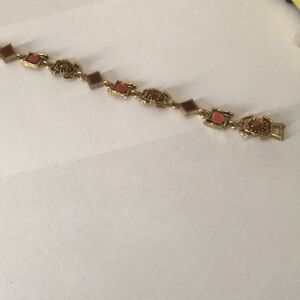 Elegant Gold and Pink Bracelet ART bracelet